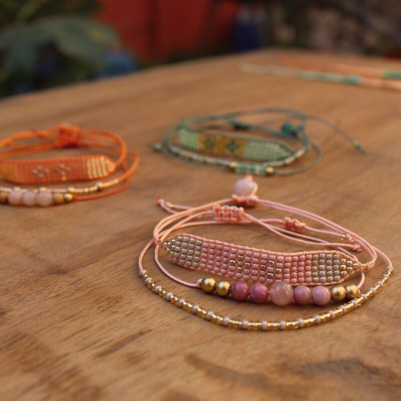 Charity Stacked Bracelet Set - Muhra - Mosaic Art Studio HK