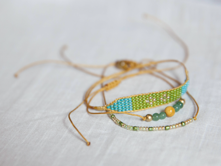 Charity Stacked Bracelet Set - Muhra - Mosaic Art Studio HK Sun