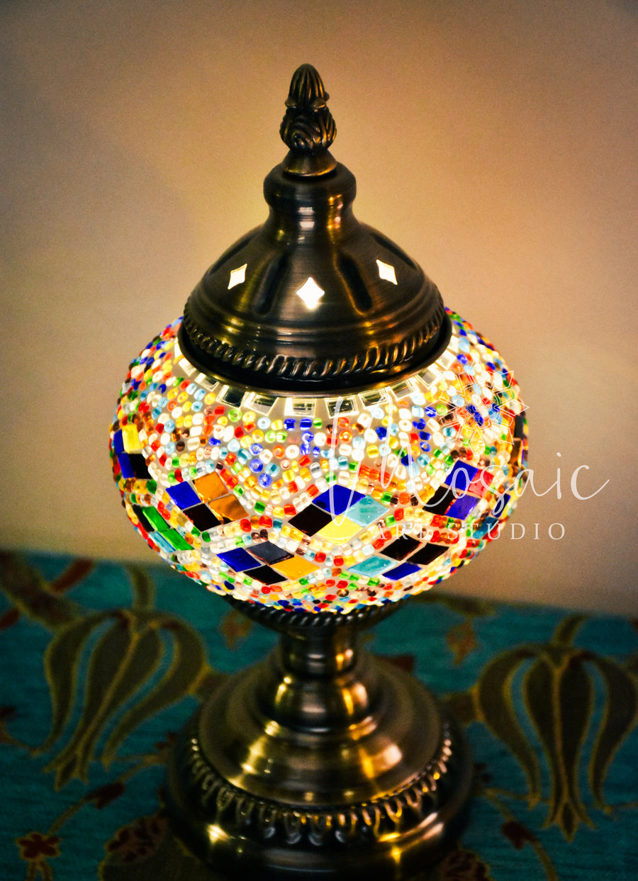 Handmade Turkish Mosaic Lamp “Cappadocia Colourful Design” - Mosaic Art Studio HK