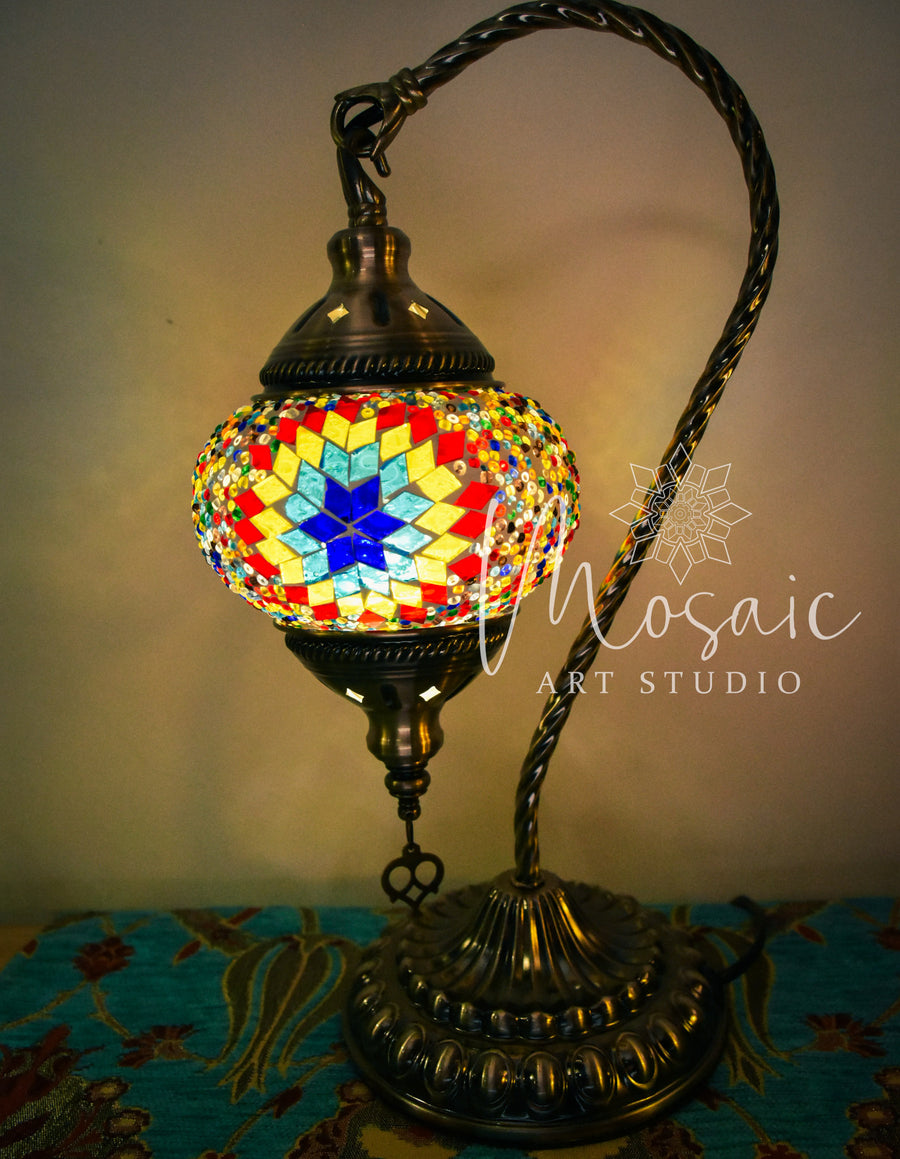 Handmade Turkish Mosaic Lamp Design 7 - Mosaic Art Studio HK