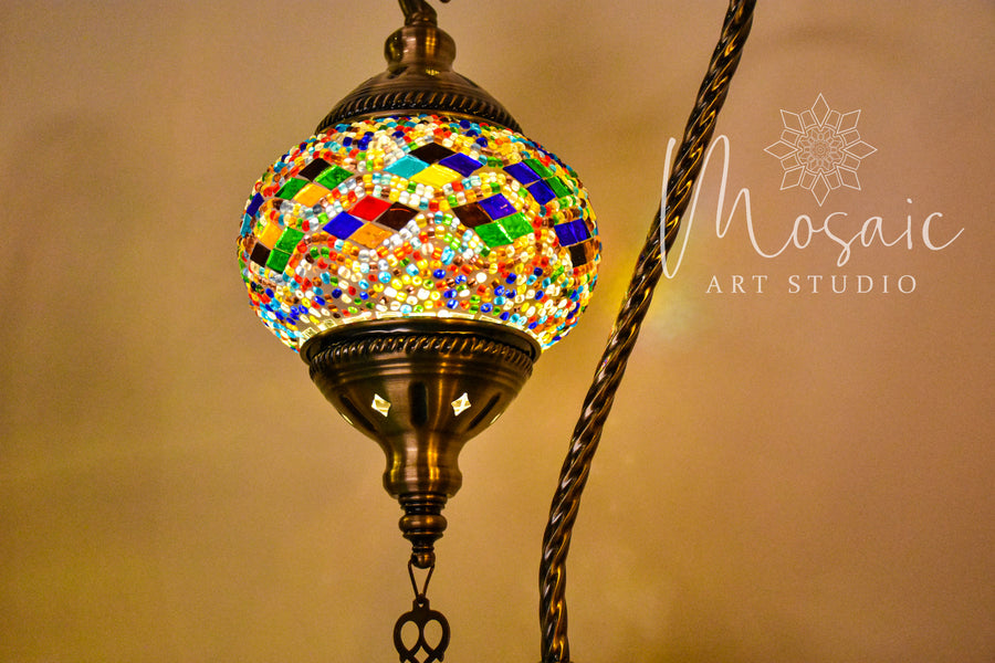 Handmade Turkish Mosaic Lamp “Cappadocia Colourful Design” - Mosaic Art Studio HK