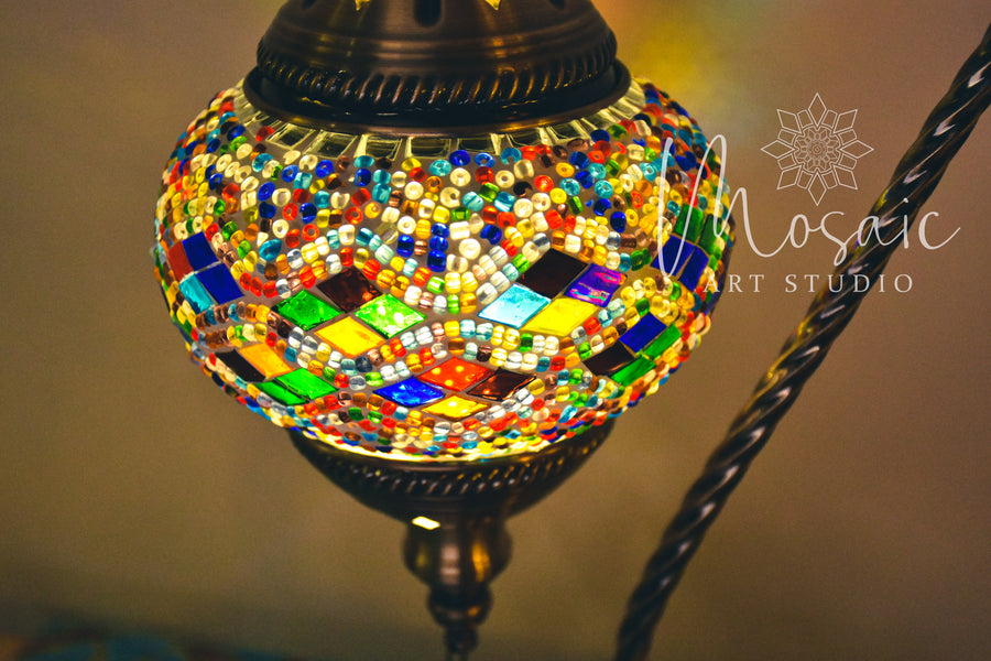 Handmade Turkish Mosaic Lamp “Cappadocia Colourful Design” - Mosaic Art Studio HK