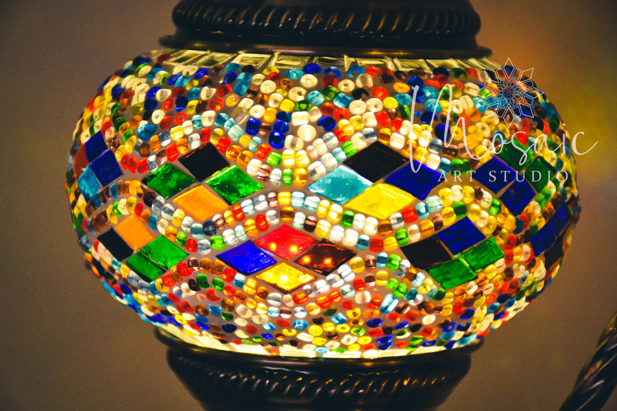 Handmade Turkish Mosaic Lamp “Cappadocia Colourful Design” - Mosaic Art Studio HK