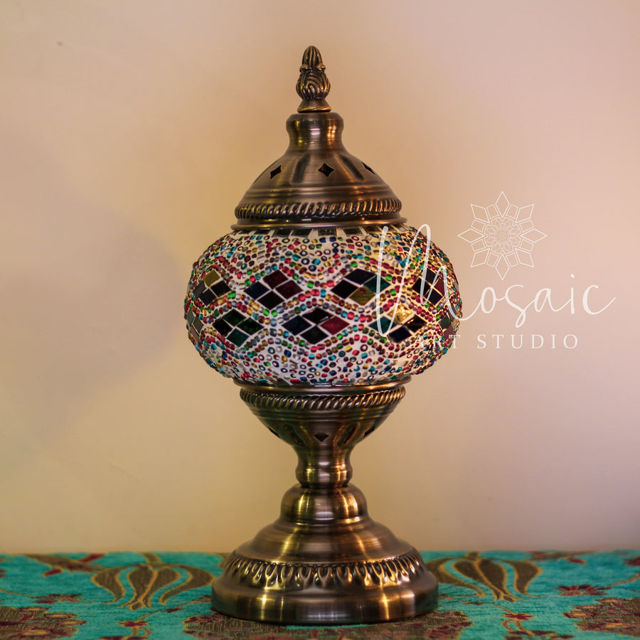 Handmade Turkish Mosaic Lamp “Cappadocia Colourful Design” - Mosaic Art Studio HK