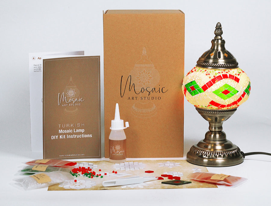 "Christmas" Turkish Mosaic Lamp DIY Kit "聖誕“土耳其馬賽克燈DIY套裝 - Mosaic Art Studio HK