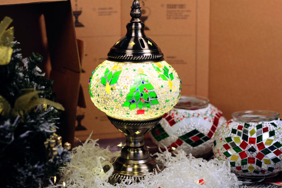 "Christmas" Turkish Mosaic Lamp DIY Kit "聖誕“土耳其馬賽克燈DIY套裝 - Mosaic Art Studio HK