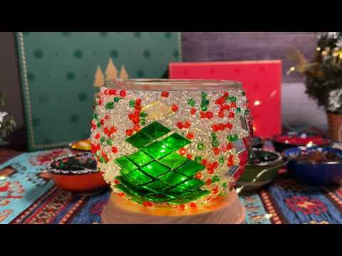 “聖誕節”馬賽克燭台 DIY 家居套件