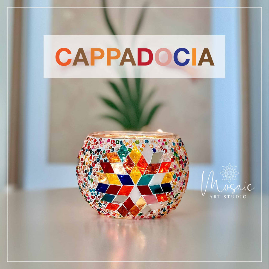 Mosaic Candle Holder DIY Kit 土耳其馬賽克燭台DIY材料包 - Mosaic Art Studio HK 01 Cappadocia